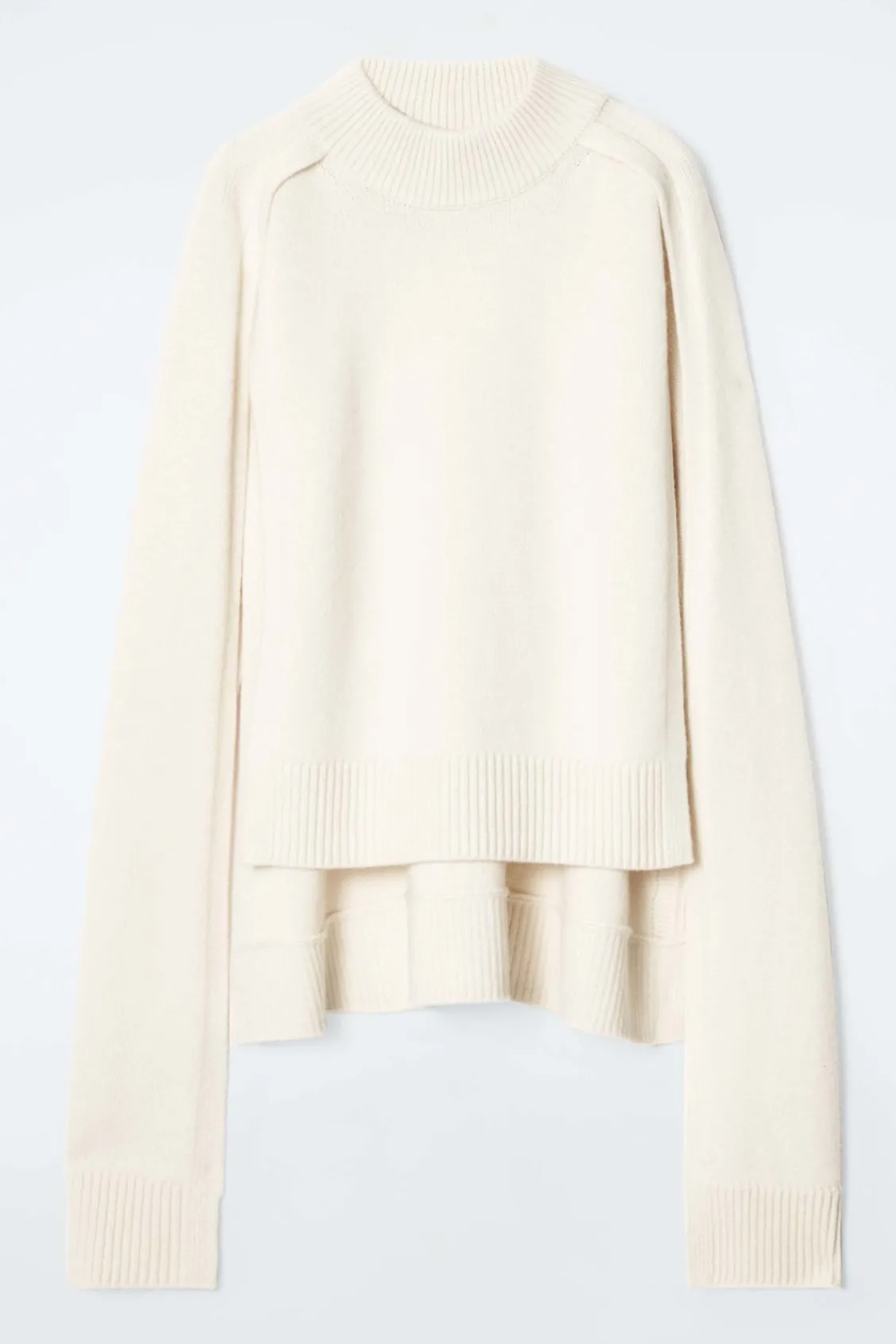 COS HYBRID WOOL CAPE SWEATER-Women Capes & Hybrids | Sweaters & Cardigans
