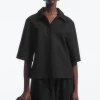 COS JERSEY POLO SHIRT-Women Shirts & Blouses | T-Shirts