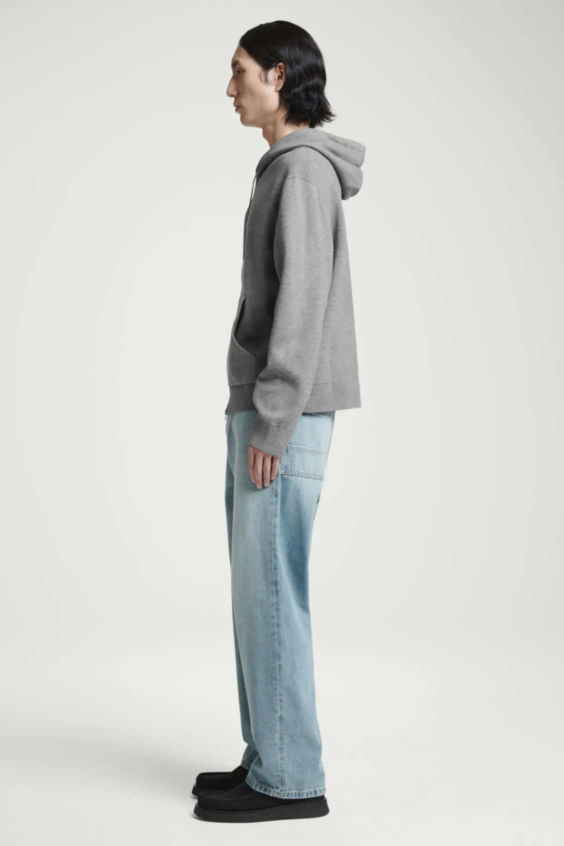 COS KNITTED ZIP-UP HOODIE- Sweatshirts & Hoodies | Sweaters & Cardigans