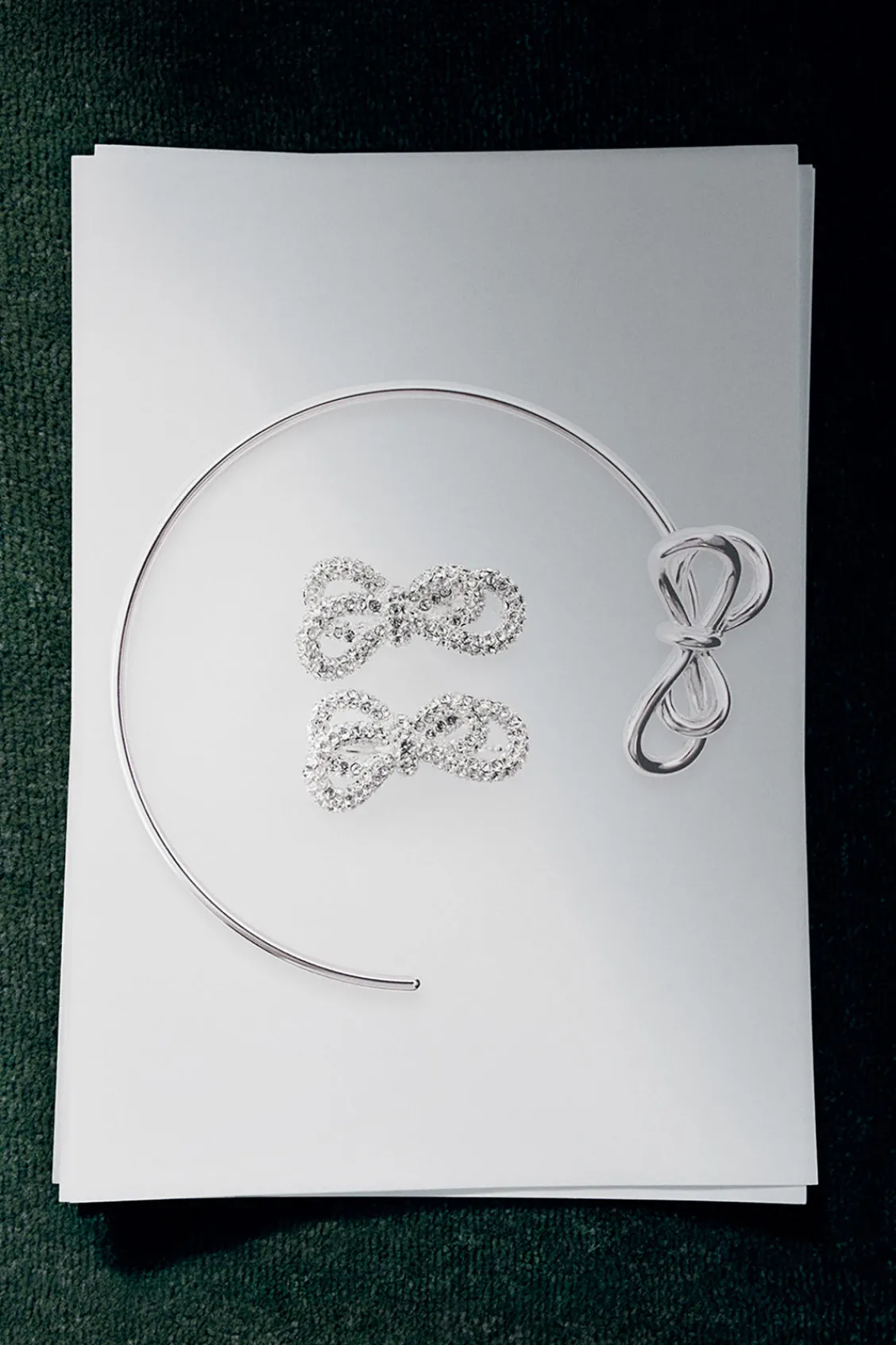 COS KNOTTED BOW CHOKER-Women Jewelry