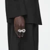 COS KNOTTED BOW CRYSTAL DOUBLE-FINGER RING-Women Jewelry