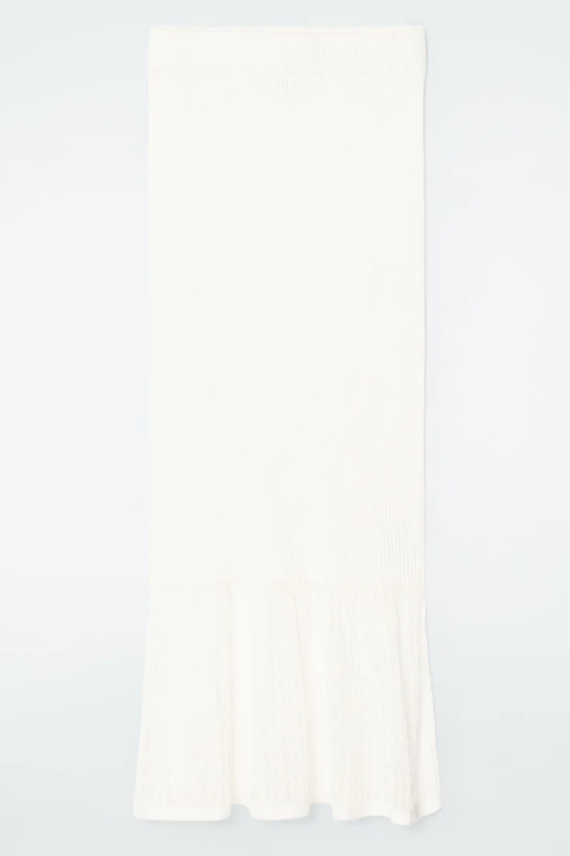 COS LACE-STITCH RIBBED-KNIT MIDI SKIRT-Women Skirts | Sweaters & Cardigans