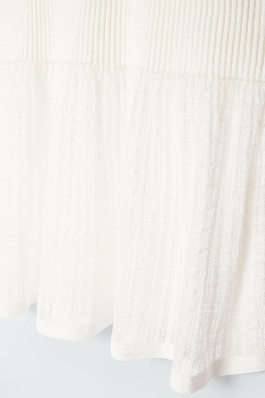 COS LACE-STITCH RIBBED-KNIT MIDI SKIRT-Women Skirts | Sweaters & Cardigans