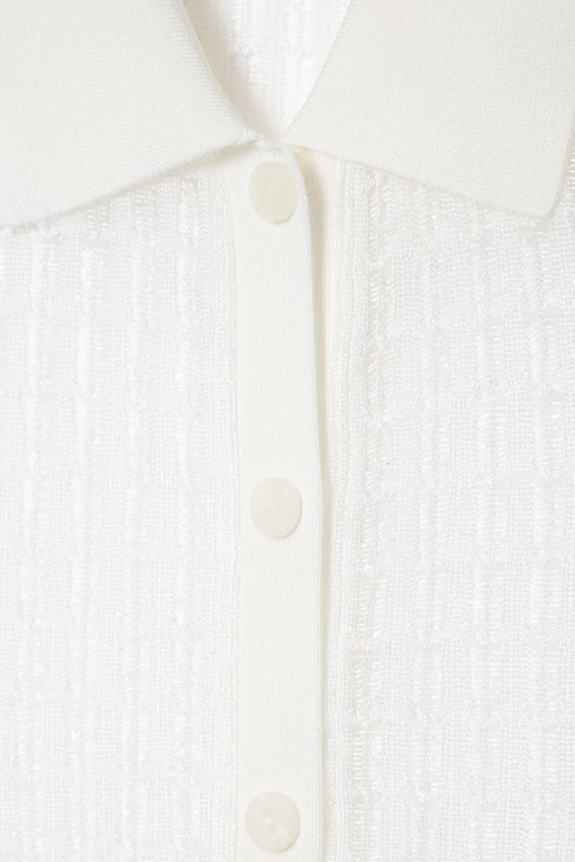 COS LACE-STITCH SHORT-SLEEVED CARDIGAN-Women Sweaters & Cardigans