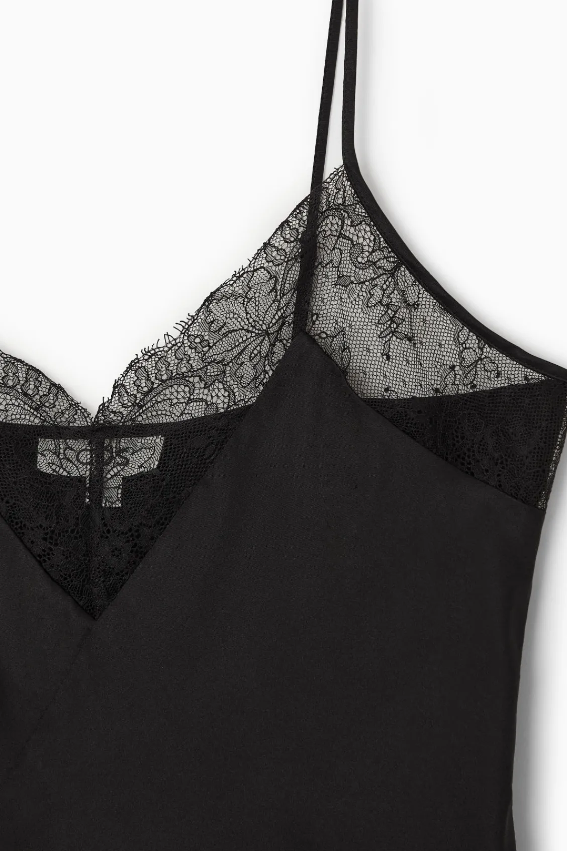 COS LACE-TRIMMED SILK CAMI TOP-Women Tops