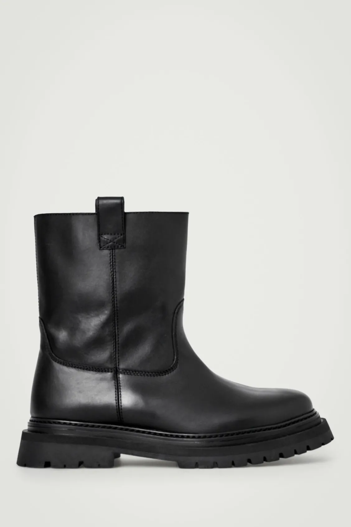 COS LEATHER MOTO BOOTS- Shoes