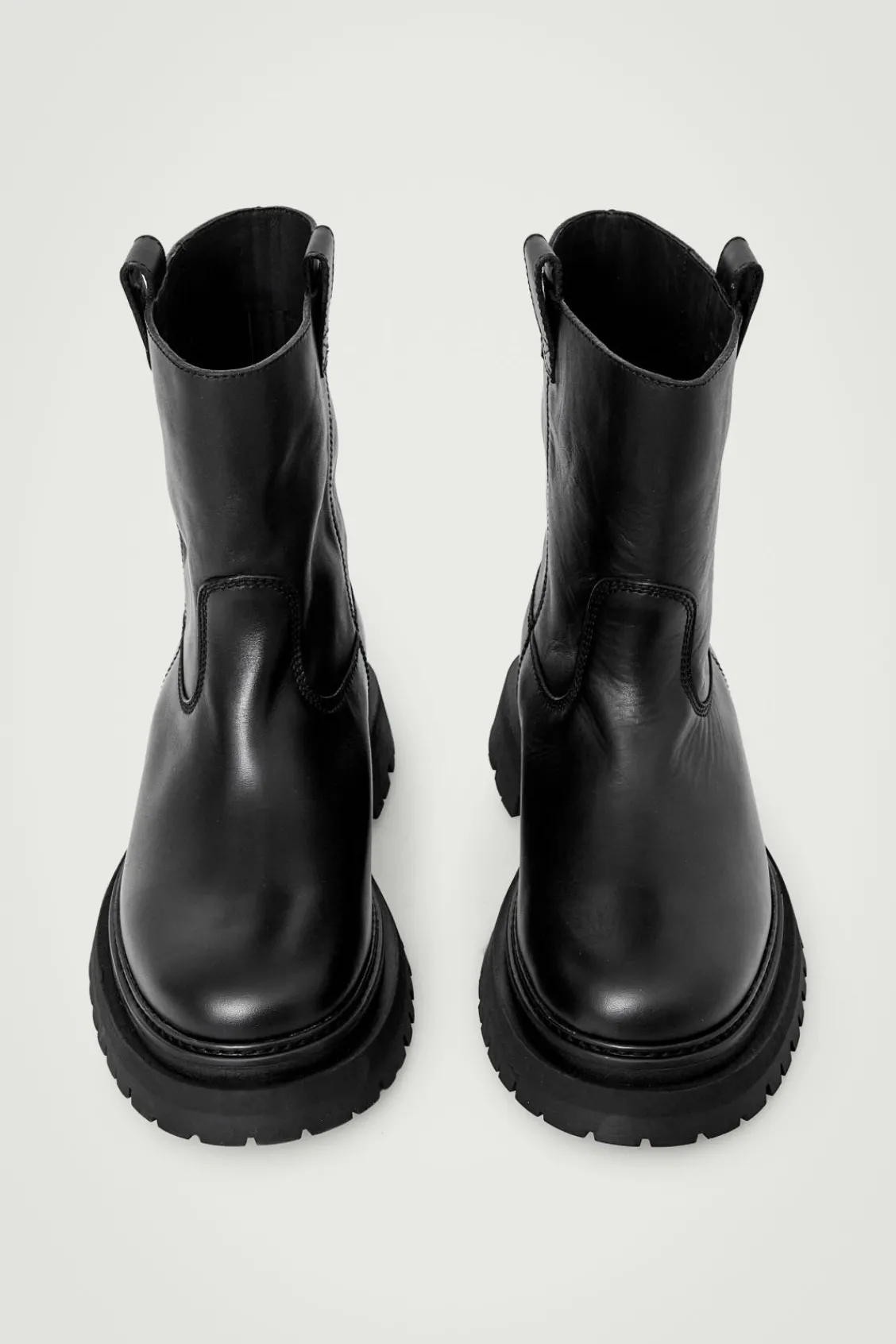 COS LEATHER MOTO BOOTS- Shoes