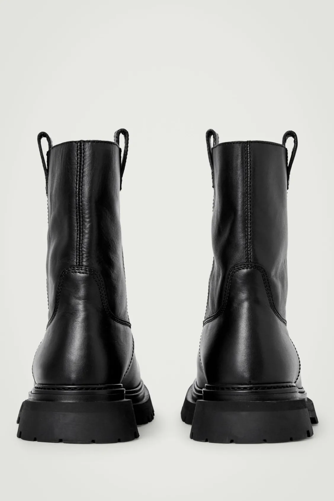COS LEATHER MOTO BOOTS- Shoes