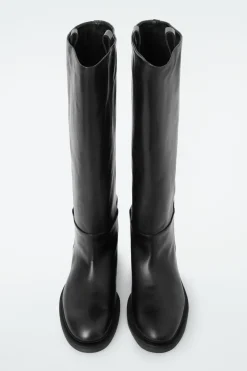 COS LEATHER RIDING BOOTS-Women Shoes
