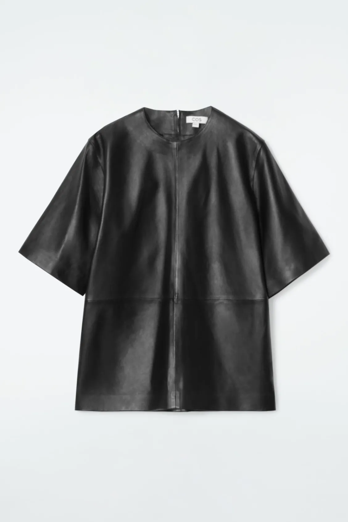 COS LEATHER T-SHIRT-Women Shirts & Blouses | Tops