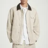 COS LEATHER-COLLAR FIELD JACKET- Coats & Jackets
