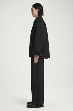 COS LEATHER-COLLAR FIELD JACKET- Coats & Jackets