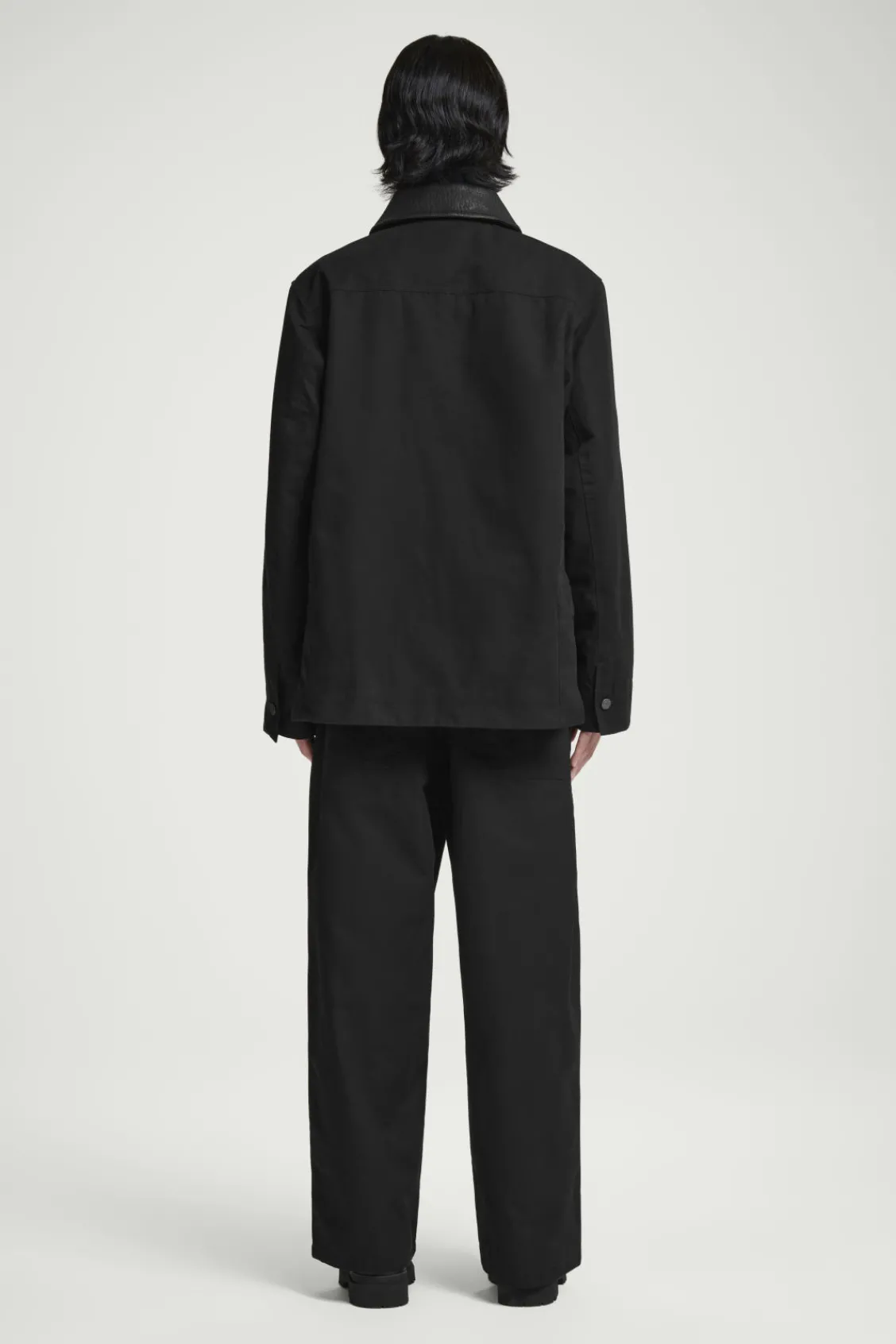 COS LEATHER-COLLAR FIELD JACKET- Coats & Jackets
