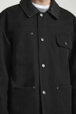 COS LEATHER-COLLAR FIELD JACKET- Coats & Jackets