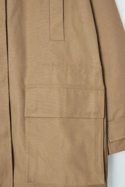COS LEATHER-COLLAR FIELD JACKET-Women Coats & Jackets