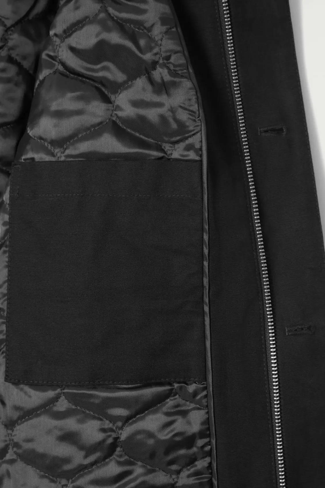 COS LEATHER-COLLAR FIELD JACKET- Coats & Jackets