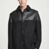 COS LEATHER-PANELED DONKEY JACKET- Coats & Jackets