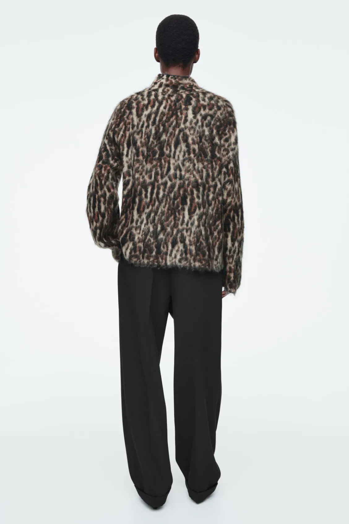 COS -PRINT MOHAIR-BLEND SWEATER-Women Sweaters & Cardigans