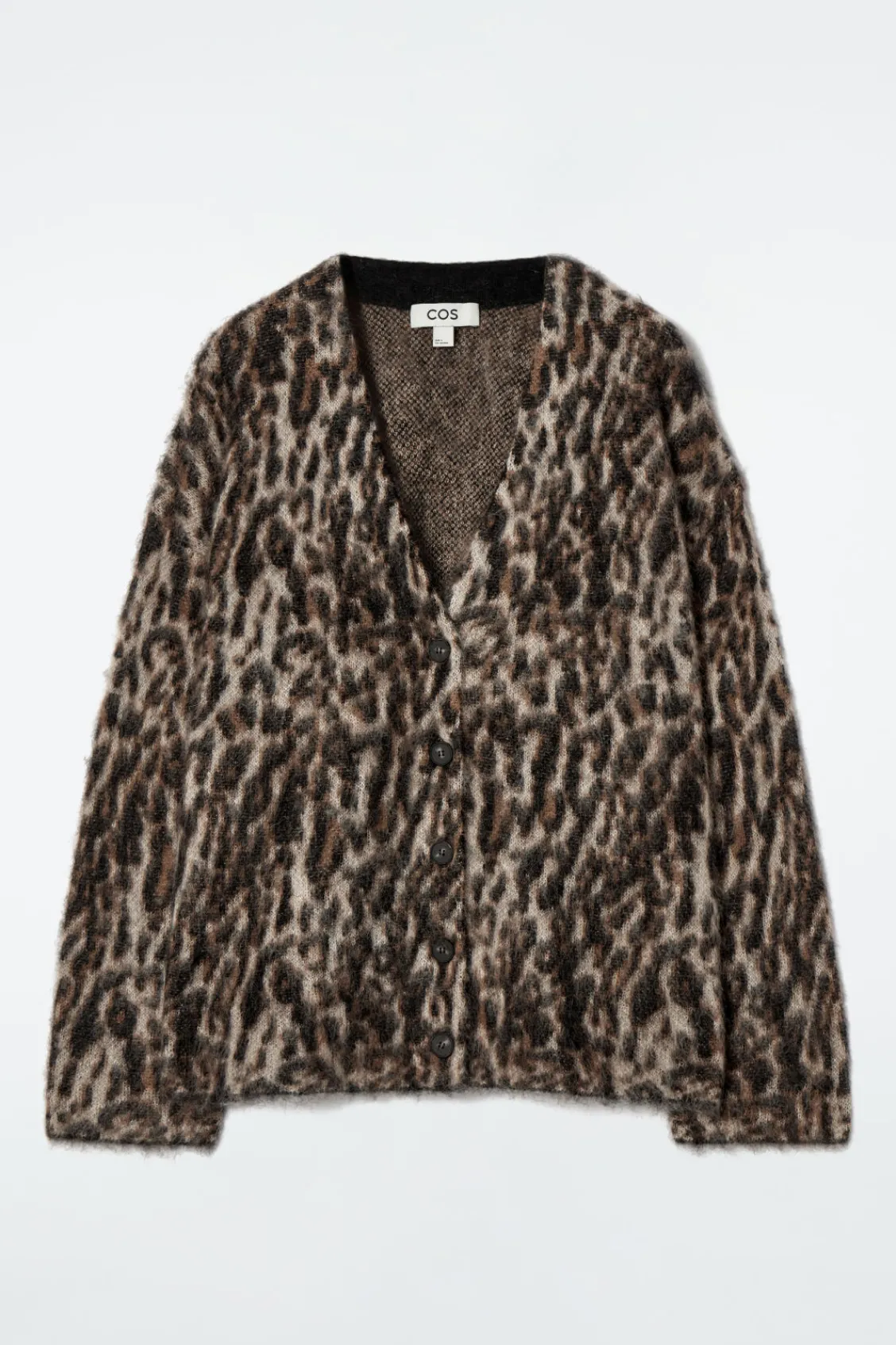 COS -PRINT MOHAIR-BLEND CARDIGAN-Women Sweaters & Cardigans
