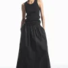 COS LINEN A-LINE MAXI SKIRT-Women Skirts