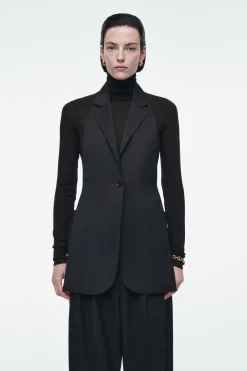 COS LONGLINE BACKLESS WOOL VEST-Women Capes & Hybrids | Tops
