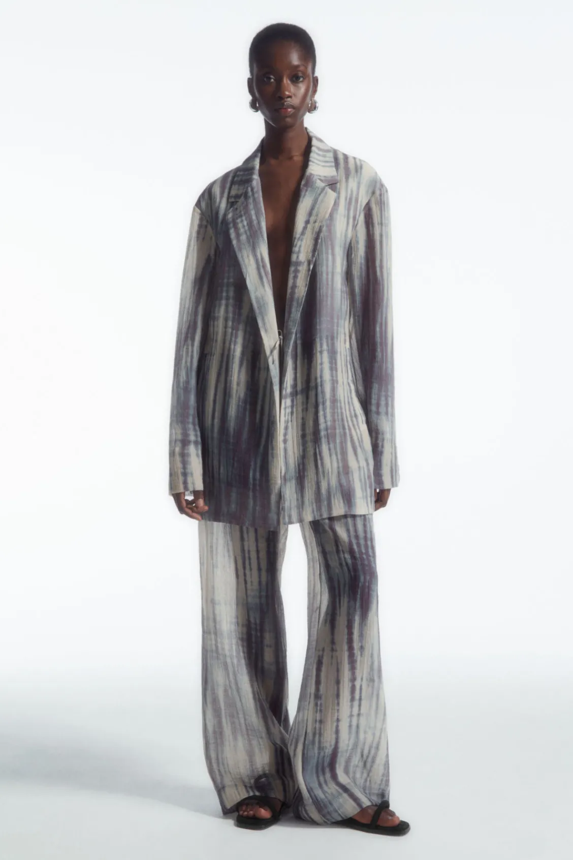 COS LONGLINE SINGLE-BREASTED BLAZER-Women Coats & Jackets