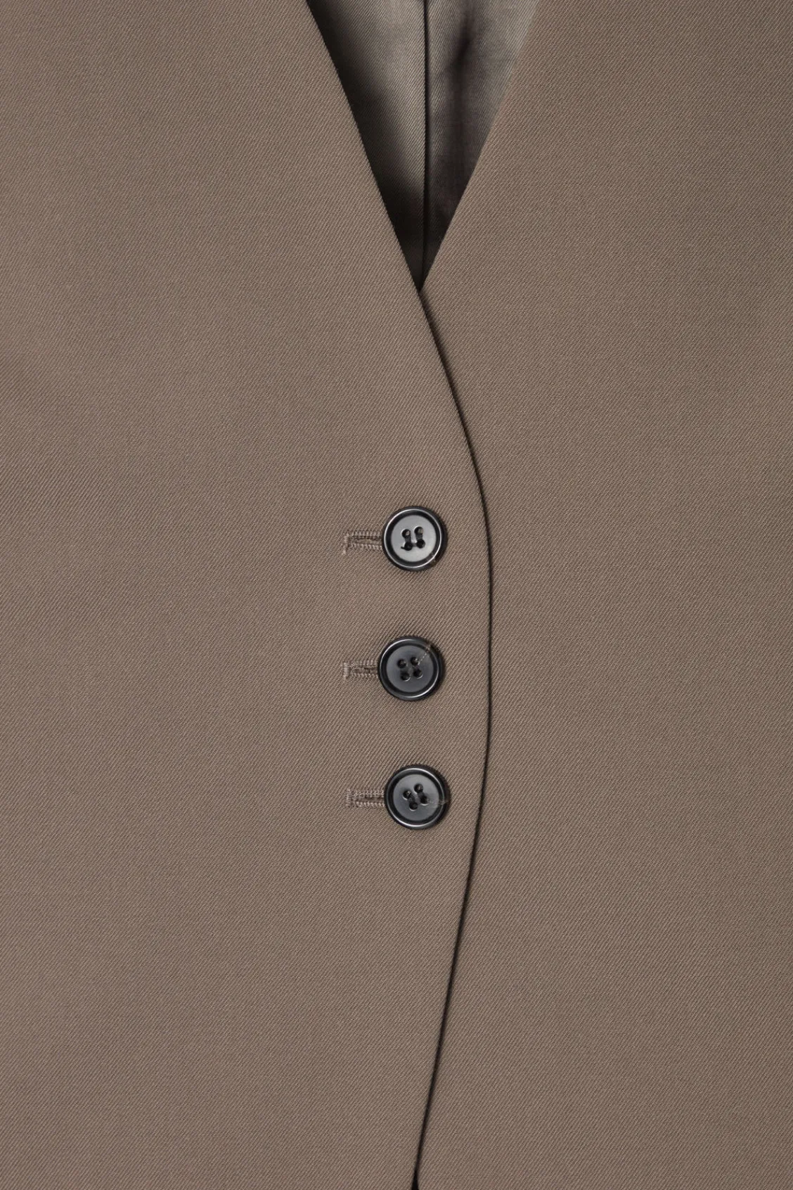COS LONGLINE TAILORED TWILL VEST-Women Vests & Tailoring | Tops