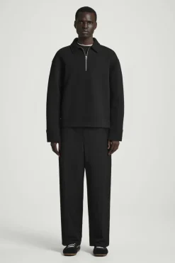 COS LONG-SLEEVED HALF-ZIP POLO SHIRT- Polo Shirts