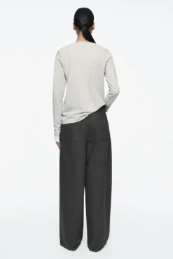 COS 24/7 LONG-SLEEVED T-SHIRT-Women Tops