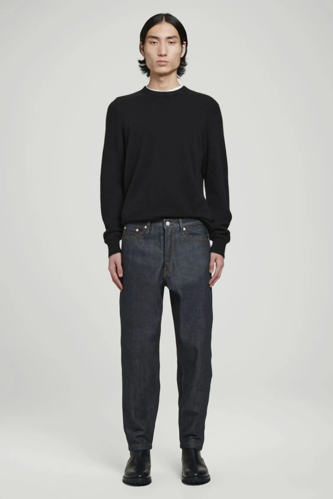 COS MARGIN RAW SELVEDGE TAPERED JEANS- Jeans | Pants