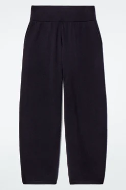 COS MERINO WOOL BARREL-LEG TROUSERS-Women Pants | Sweaters & Cardigans
