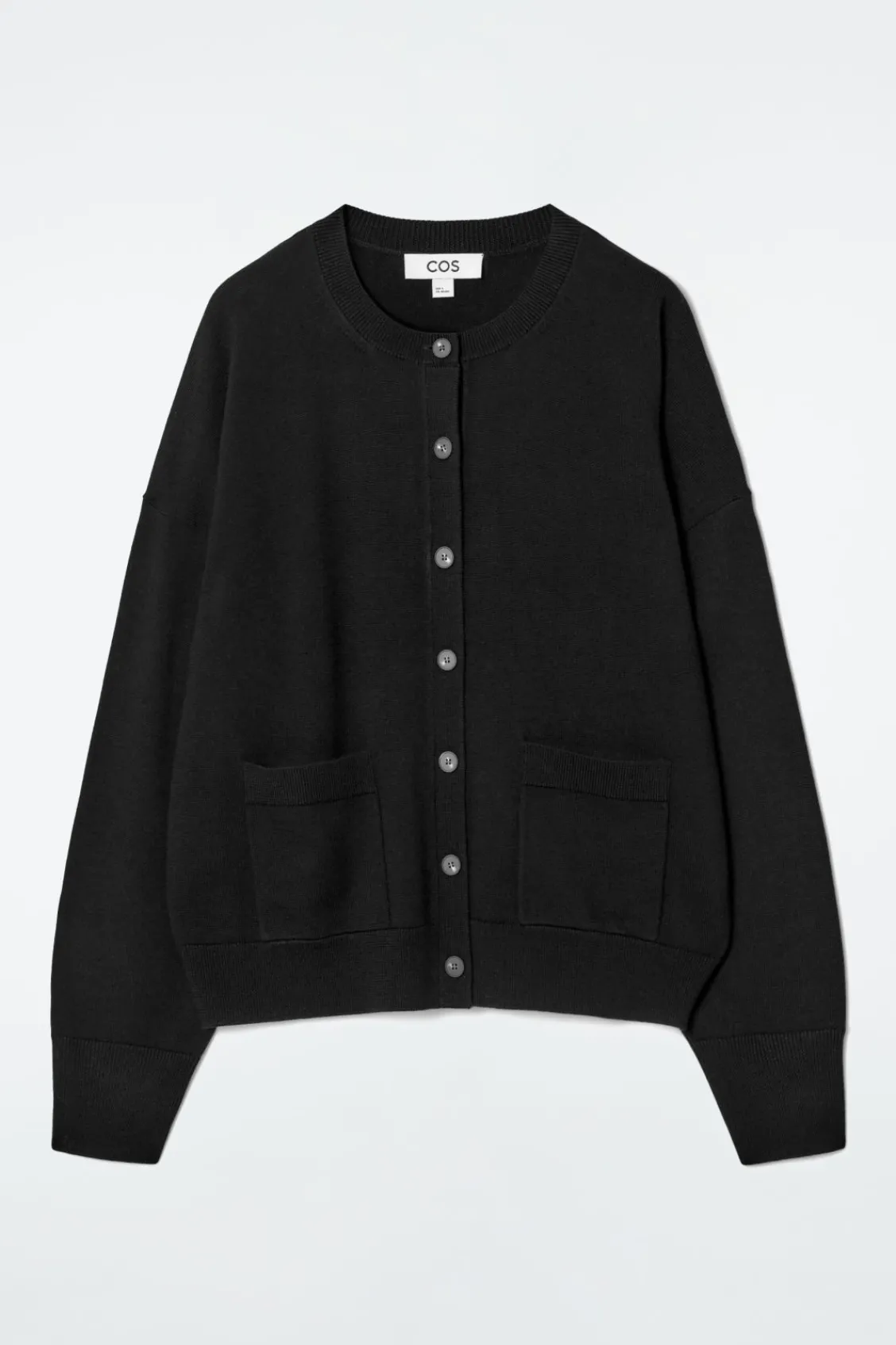 COS MERINO WOOL CREW-NECK CARDIGAN-Women Sweaters & Cardigans