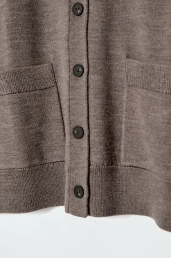 COS MERINO WOOL CREW-NECK CARDIGAN-Women Sweaters & Cardigans