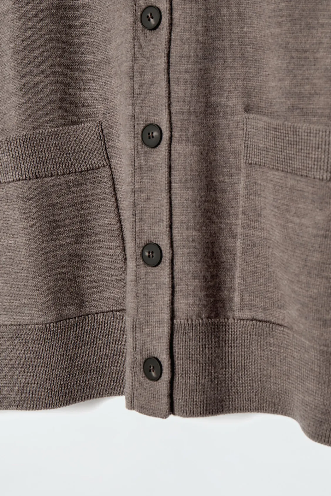 COS MERINO WOOL CREW-NECK CARDIGAN-Women Sweaters & Cardigans