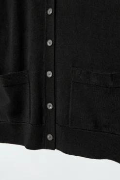 COS MERINO WOOL CREW-NECK CARDIGAN-Women Sweaters & Cardigans