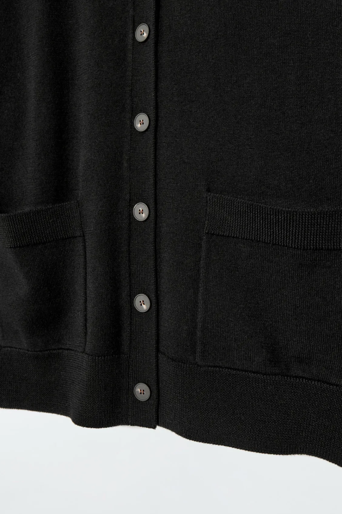 COS MERINO WOOL CREW-NECK CARDIGAN-Women Sweaters & Cardigans