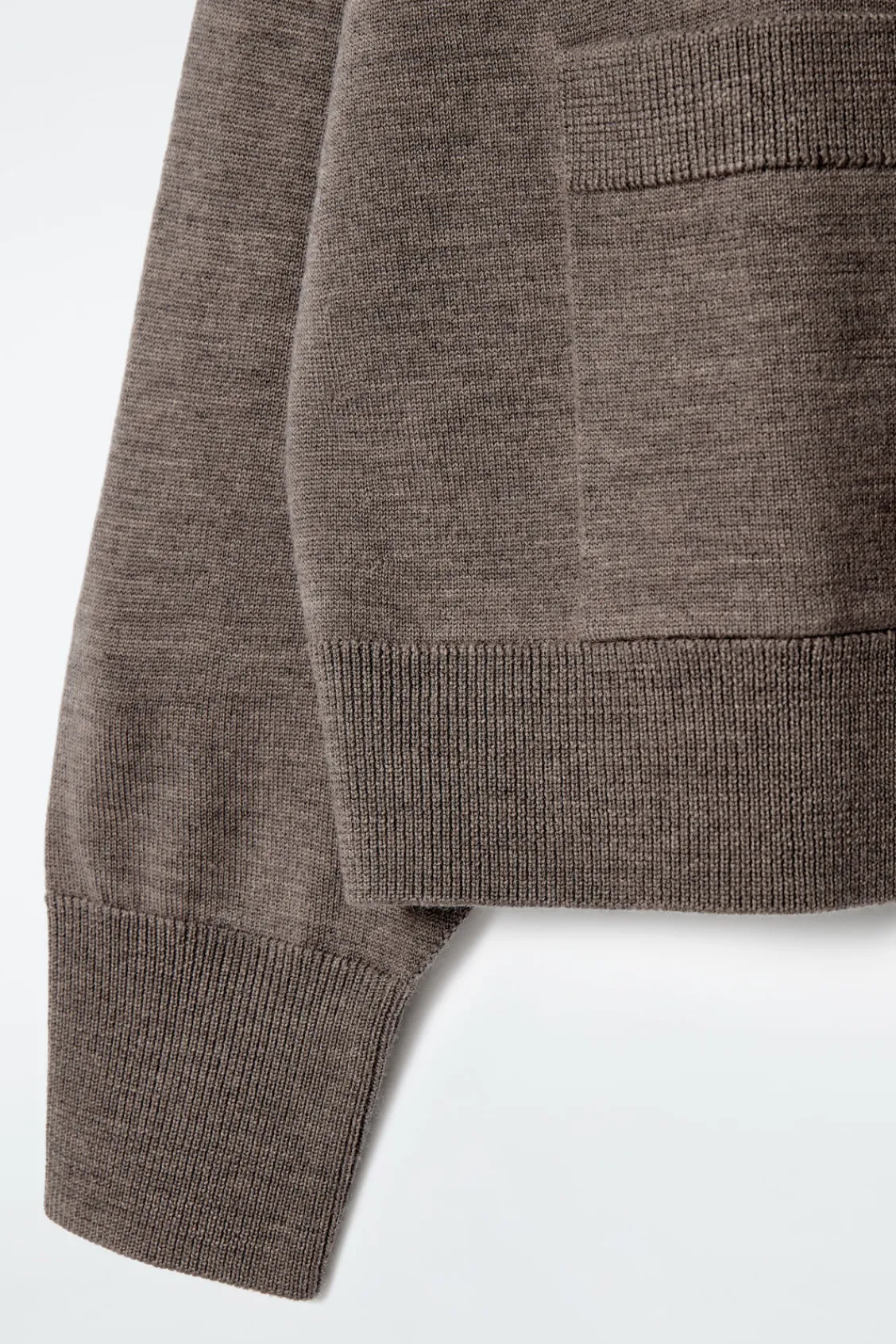 COS MERINO WOOL CREW-NECK CARDIGAN-Women Sweaters & Cardigans