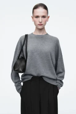COS MERINO WOOL CREW-NECK JUMPER-Women Tops | Sweaters & Cardigans