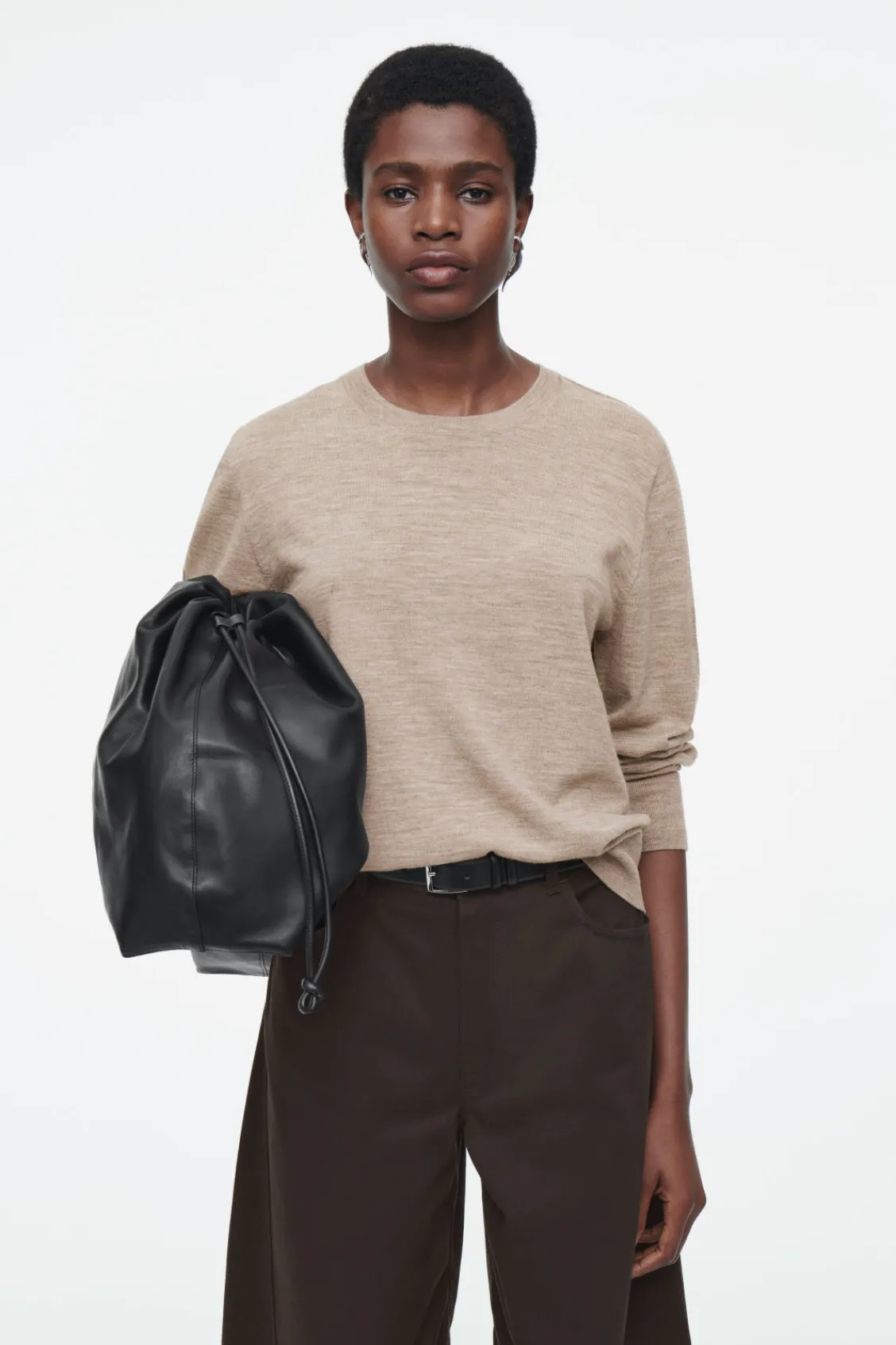 COS MERINO WOOL CREW-NECK SWEATER-Women Sweaters & Cardigans