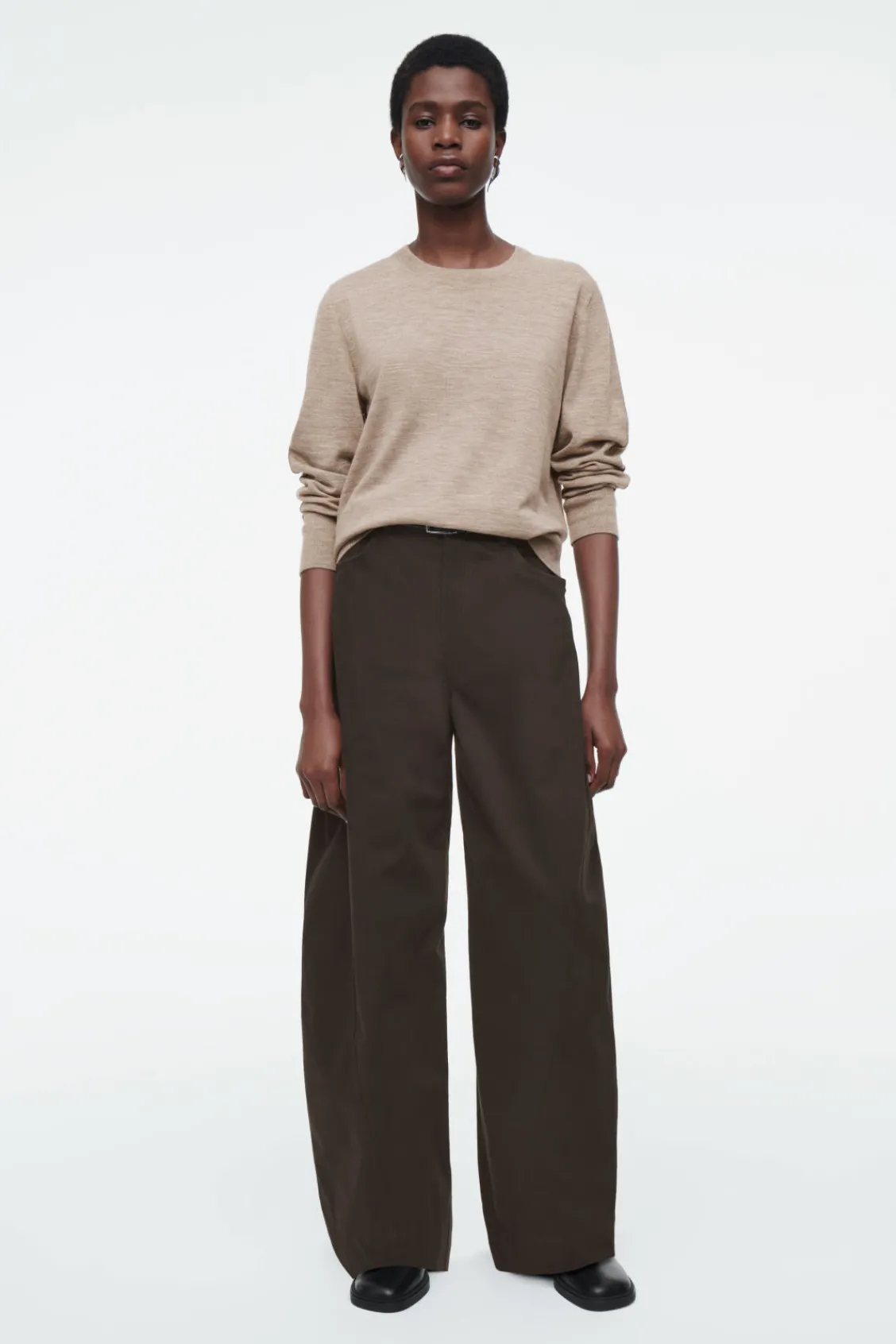 COS MERINO WOOL CREW-NECK SWEATER-Women Sweaters & Cardigans