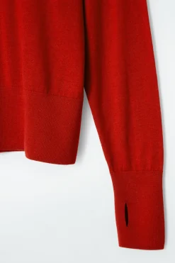 COS MERINO WOOL HOODIE-Women Tops | Sweaters & Cardigans