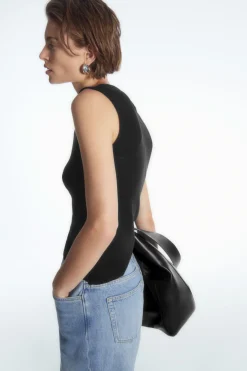 COS MERINO WOOL KNITTED TANK TOP-Women T-Shirts | Tops