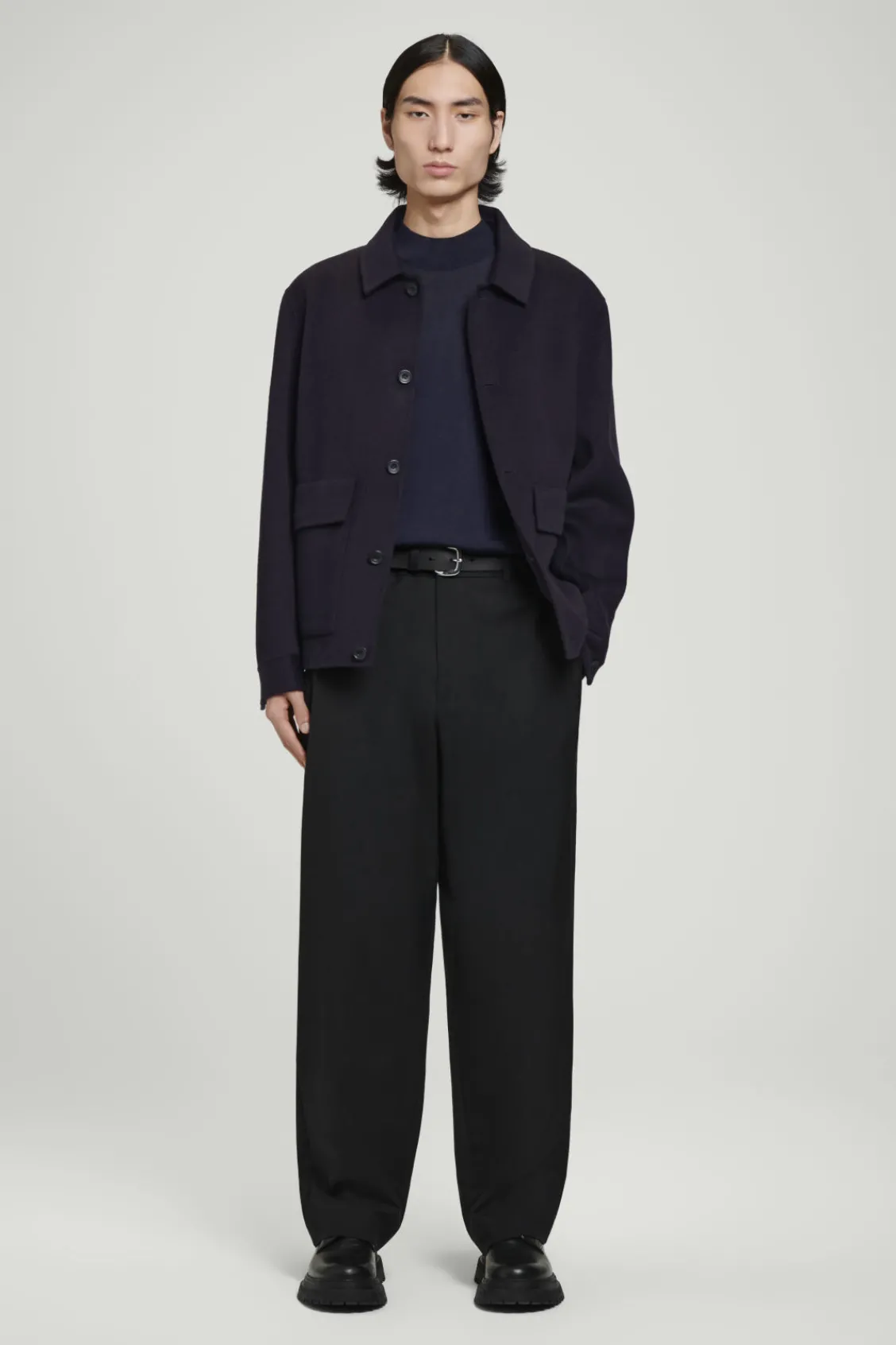 COS MERINO WOOL MOCK-NECK JUMPER- Sweaters & Cardigans
