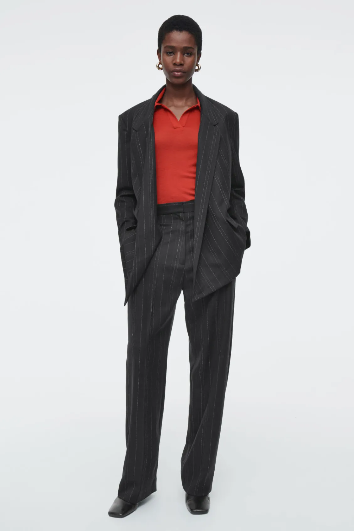 COS MERINO WOOL POLO SHIRT-Women Shirts & Blouses | Tops