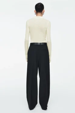 COS MERINO WOOL POLO SHIRT-Women Shirts & Blouses | Tops