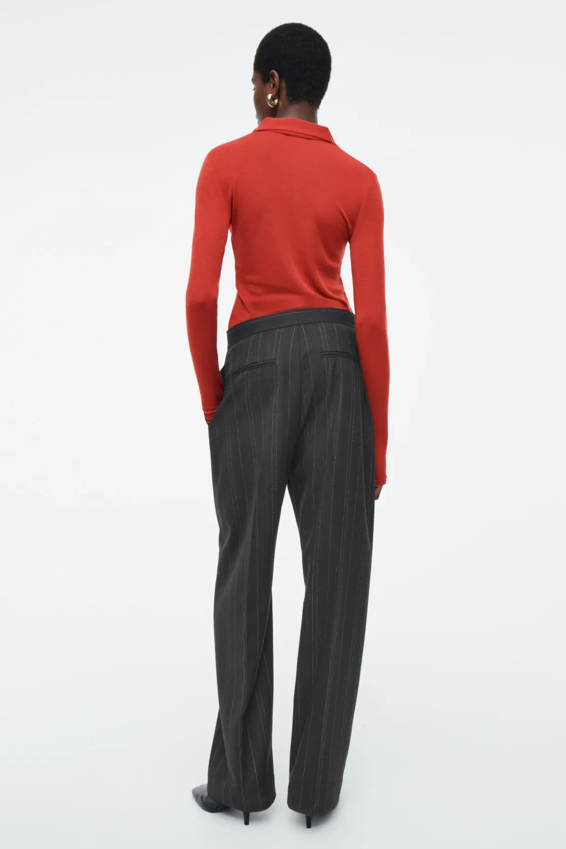 COS MERINO WOOL POLO SHIRT-Women Shirts & Blouses | Tops