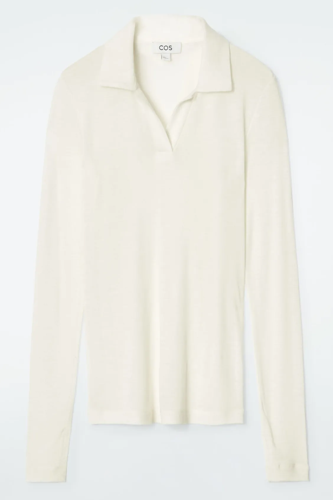 COS MERINO WOOL POLO SHIRT-Women Shirts & Blouses | Tops