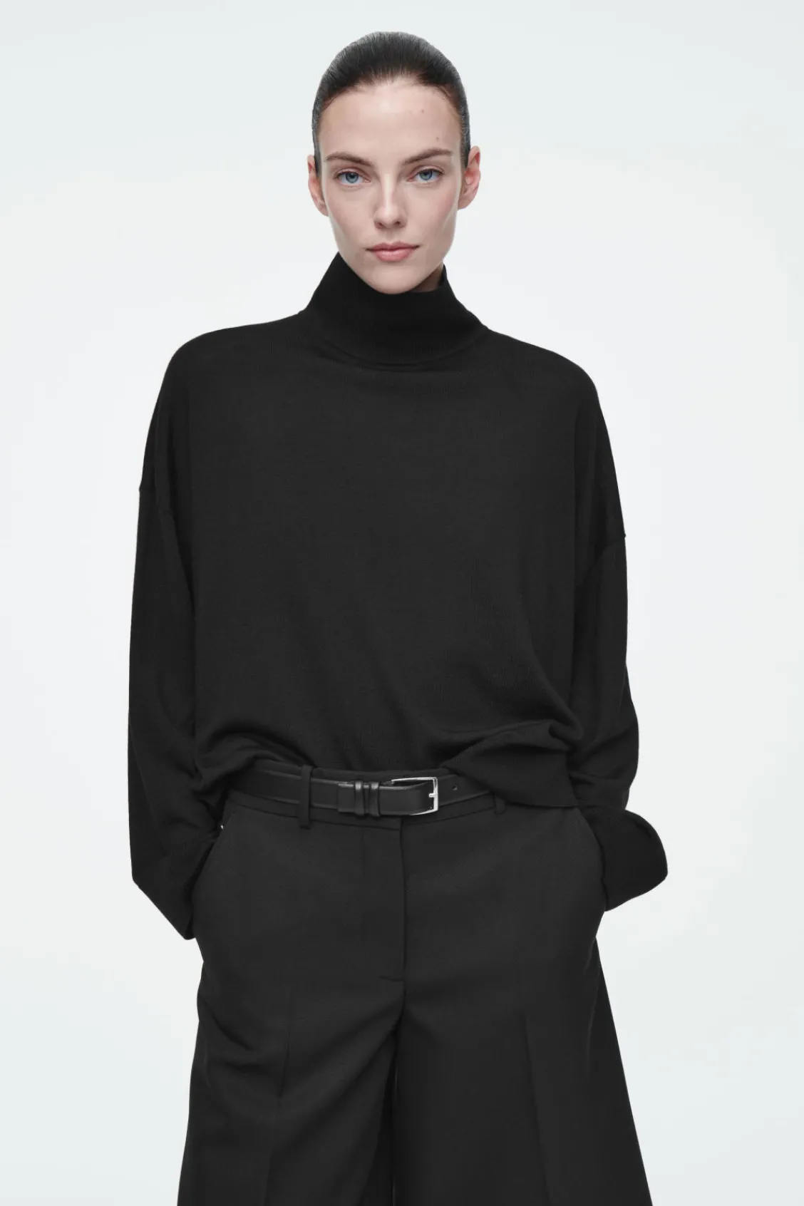COS MERINO WOOL TURTLENECK SWEATER-Women Sweaters & Cardigans