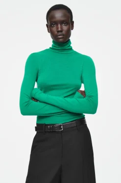 COS MERINO WOOL TURTLENECK TOP-Women T-Shirts | Tops