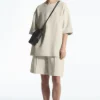 COS MID-WEIGHT JERSEY SHORTS-Women Pants